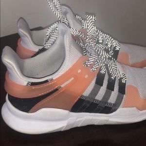 Adidas support eqt adv pink white